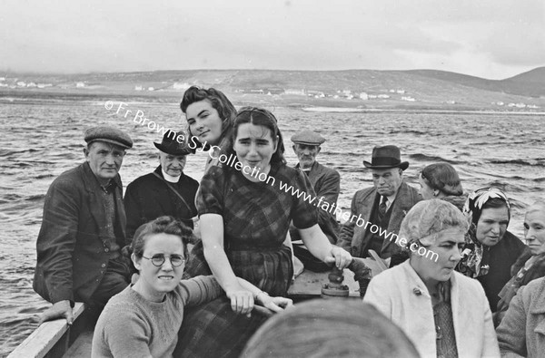 ON THE WAY TO CLARE ISLAND  IN THE BOAT